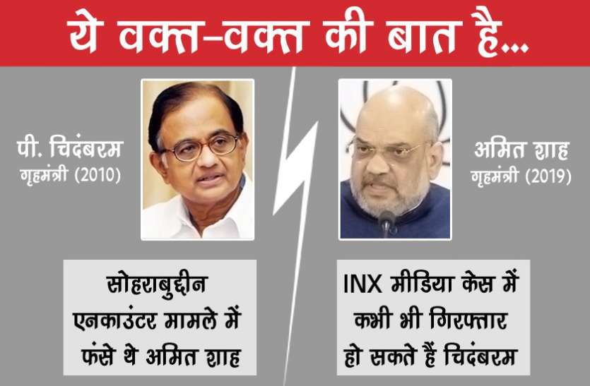 file photo पी चिदंबरम VS अमित शाह: सियासत का बदलापुर?