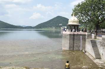 Lake Fatehsagar Level Touches On 1 Feet, Udaipur फतहसागर का जलस्तर हुआ ढाई फीट, सीसारमा से पिछोला में आवक जारी