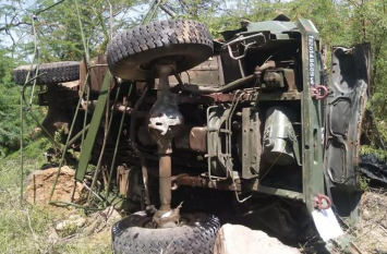 Barmer IAF Accident:CM Condolence on 3IAF Personnel killed in Accident राजस्थान : घाटी में ट्रक पलटने से IAF के 3 जवानों की मौत, CM गहलोत, डिप्टी सीएम पायलट ने जताया गहरा दुःख