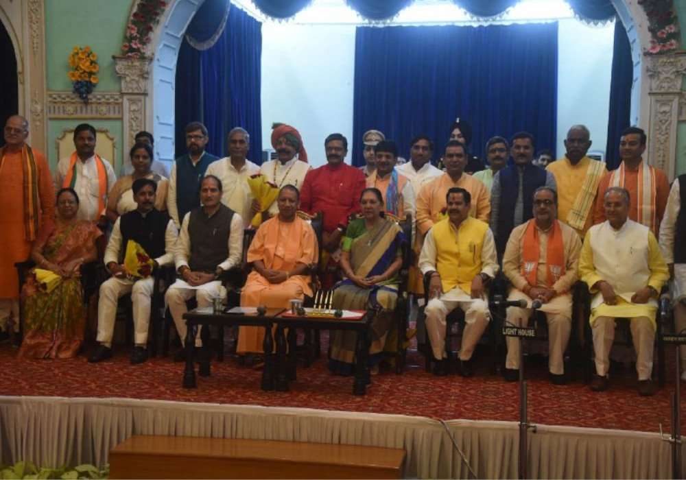 योगी मंत्रिमंडल विस्तार में बृज क्षेत्र से चार नए मंत्रियों ने ली शपथ