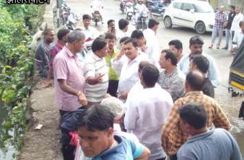 In 3 days only one foot of water landed from the herbal garden 3 दिन में हर्बल गार्डन से एक फीट पानी ही उतरा