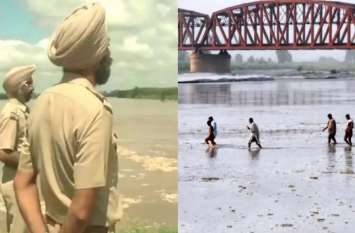 Five BSF bunkers collapsed due to water from Sutlej coming from Pak Flood from Pakistan: पाकिस्तान से आ रहे सतलुज के पानी से बीएसएफ के पांच बंकर ढहे