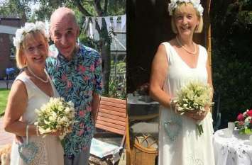 couple get married again, husband had forgot her wife due to dementia 12 साल पहले हुई शादी को भूल गया था पति, दोबारा उसी महिला के साथ खाईं कसमें