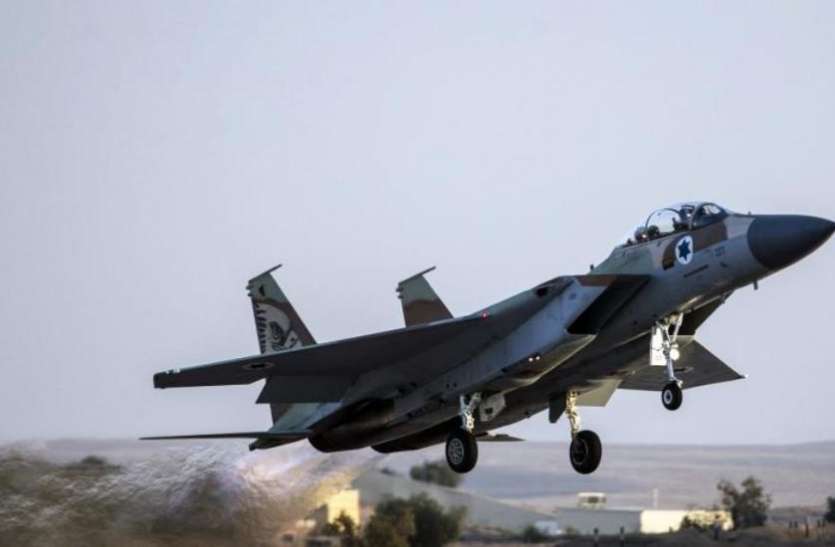 israel इजरायली वायुसेना ने हमास के कई ठिकानों पर की भारी बमबारी
