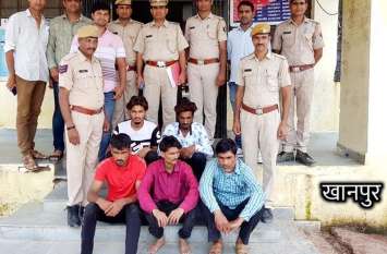 Conspiracy to loot petrol pump, police siege 5 criminals पेट्रोल पंप लूटने का रच रहे थे षड्यंत्र, पुलिस ने घेराबंदी कर 5 अपराधियों को दबोचा