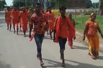 Kanwar Yatra in Shrawasti चल रे कांवड़िया शिव के धाम, उद्घोष के साथ लाखों कांवड़िए पहुंच रहे पांडव कालीन विभूतिनाथ मंदिर