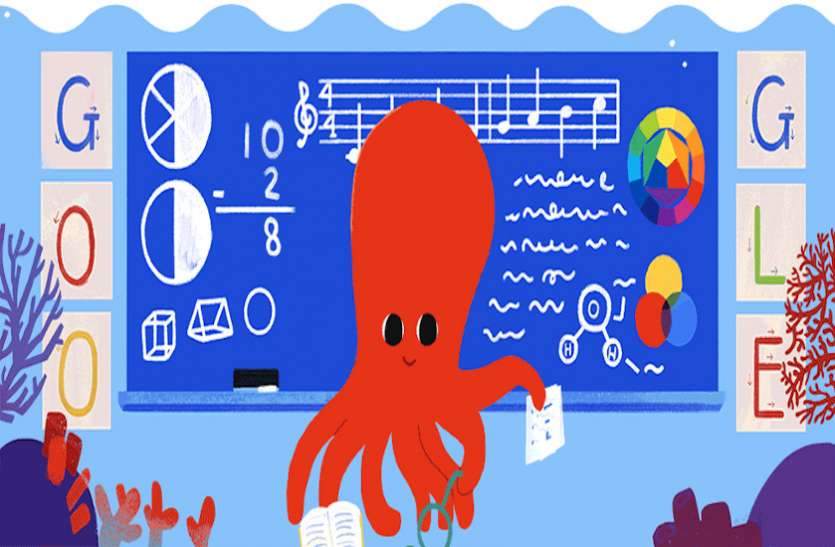 Google Doodle on teachers day गूगल ने शिक्षक दिवस पर बनाया डूडल