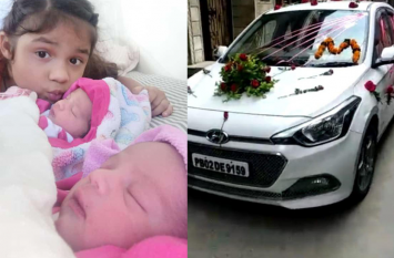 Twin Girl Child Birth: House-Courtyard Echoing With Little Fairies जुड़वा नन्हीं परियों से महका घर-आंगन, गाजे-बाजे और सजी गाड़ी में यूं ले आए
