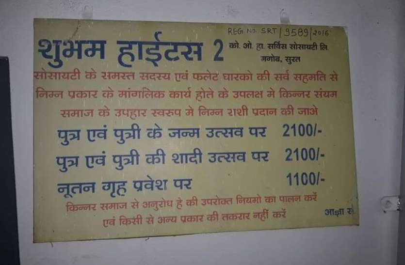 किन्नरों से परेशान हो सूरत महानगर में उठाया लोगों ने ऐसा कदम किन्नरों से परेशान हो सूरत महानगर में उठाया लोगों ने ऐसा कदम