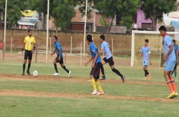 Football adventure begins नवलगढ़ ने सवाई माधोपुर को 5-0 से हराया