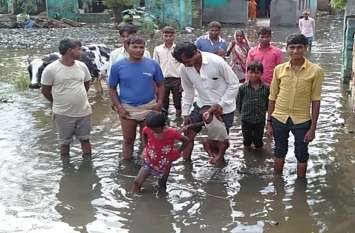 Rainy rain in Dhaulpur and rain in Saipau धौलपुर में लगी सावन-सी झड़ी तो सैपऊ में झमाझम बारिश