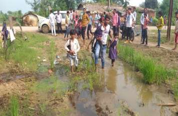 Fake musterroll filled in Gothan construction work, demand for action गौठान निर्माण कार्य में भरा गया फर्जी मस्टररोल, कार्रवाई की मांग