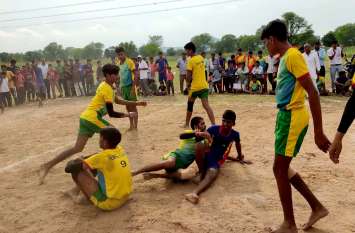 Shahpura : Exciting competition happening in district level kabaddi co Shahpura : जिला स्तरीय कबड्डी प्रतियोगिता में हो रहे रोमांचक मुकाबले
