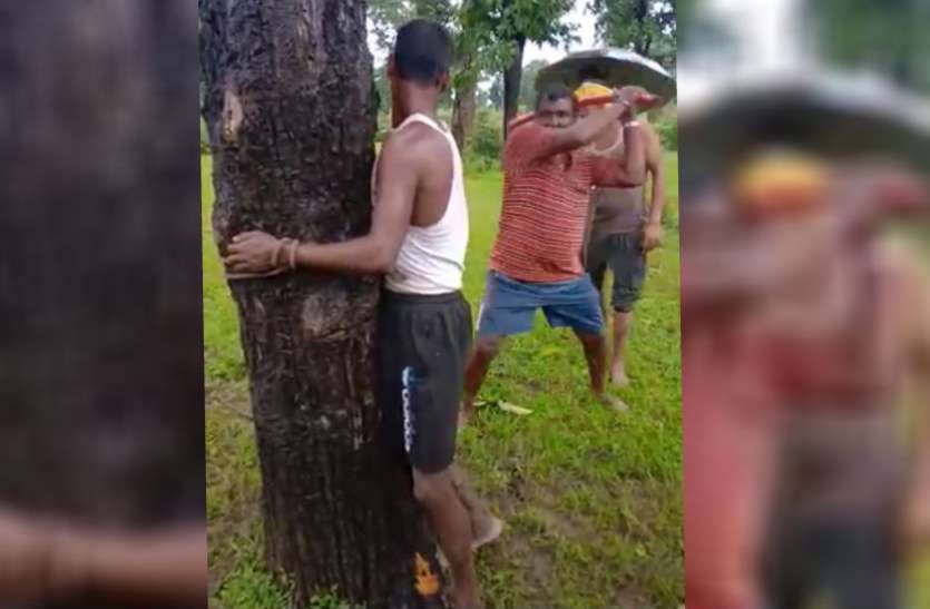 पहले पेड़ से बांधा फिर लाठियों से पीटा, मदद के लिए चिल्लाता रहा युवक, ग्रामीणों ने कहा- बच्चा चोर है पहले पेड़ से बांधा फिर लाठियों से पीटा, मदद के लिए चिल्लाता रहा युवक, ग्रामीणों ने कहा- बच्चा चोर है