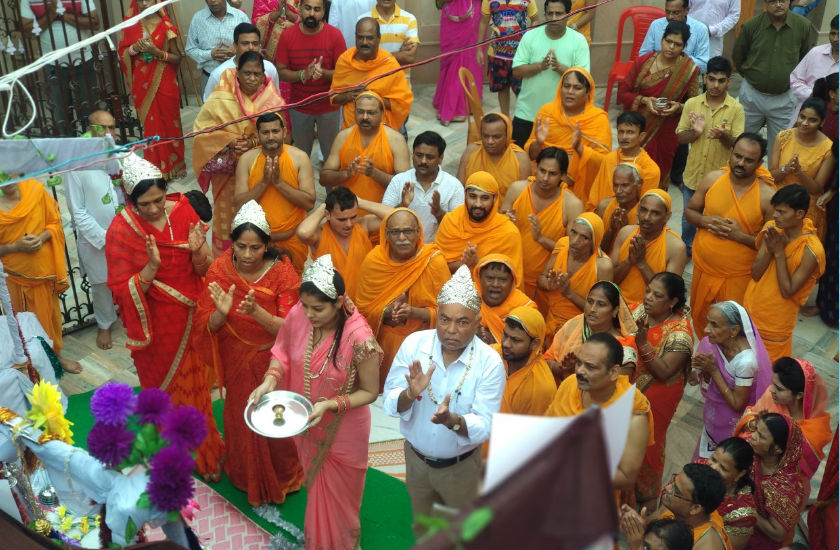 Special program in Shantinath digamber jain mandir on Paryushan parv