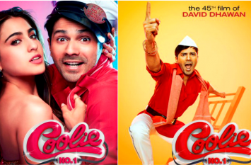 Coolie No 1 movie remake set on fire सारा अली और वरूण धवन की मूवी 'कुली नंबर 1' के सेट पर लगी आग, देर रात मची अफरातफरी