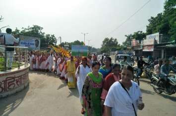 Bundi News, Bundi Rajasthan News, Procession, Campaign, Kalash, Women, ‘म्हारो राजस्थान-समृद्ध राजस्थान’ अभियान के तहत निकली शोभायात्रा
