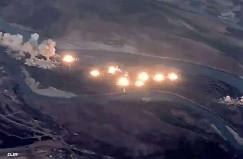 air strike इराक के द्वीप पर US वायुसेना का हमला, ISIS के ठिकानों पर गिराया 36 हजार किलो लेजर गाइडेड बम
