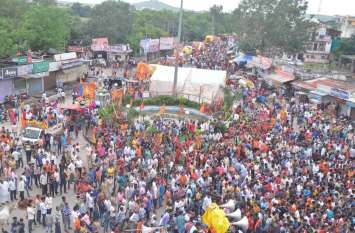A pictorial tableau of the procession of Anant Chaturvedi in Jhalawar झालावाड़ में अनंत चतुदर्शी के जुलूस की चित्रमय झांकी