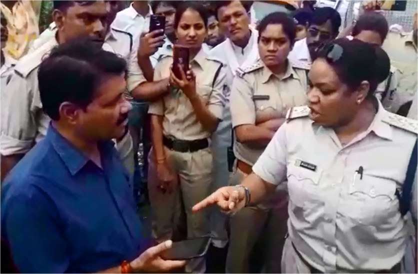 Lady SI posted in Satna Kotwali how alleged journalist heard