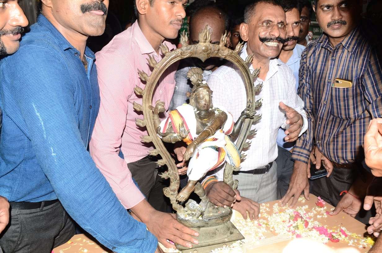Nataraja idol reaches Chennai Central: Natraj idol,Ponn Manickavel
