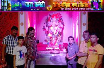 ganesh utsav or muharm one pandal in mumbai एक ही पंडाल में गणेशोत्सव और मुहर्रम से दिखी सद्भावना की अनोखी मिसाल