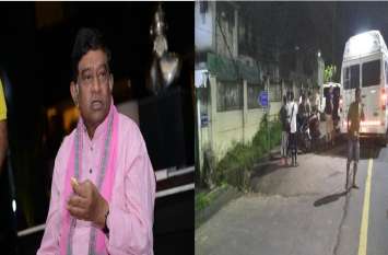 CG 1st CM Ajit Jogi slept on road in front of Dantewada IAS bungalow दंतेवाड़ा कलेक्टर निवास के बाहर जोगी बैठे सड़क पर, देर रात तक चला ड्रामा