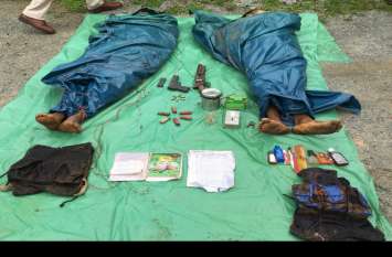 Police killed 2 Naxalites involved in Bhima Mandavi's murder भीमा मंडावी की हत्या में शामिल इनामी नक्सलियों को पुलिस ने उतारा मौत के घाट, था पांच-पांच लाख का इनाम