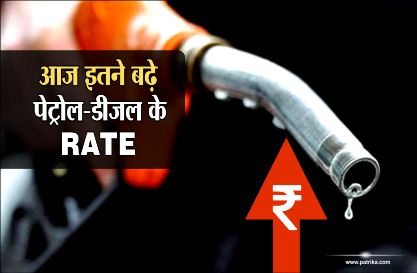 petrol diesel rate आज फिर बढ़े पेट्रोल-डीजल के दाम, जानिए आपके शहर के रेट