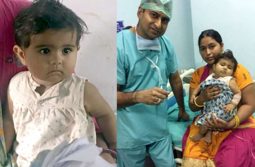 jaipur सात महीने की ईशानी का जयपुर में हुआ सफल ऑपरेशन, एसएमएस अस्पताल के डॉक्टर्स का करिश्मा