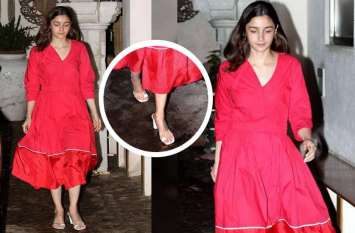 alia bhatt latest sandals cost 50, 000 rs photos viral आलिया भट्ट के आउटफिट से ज्यादा चर्चा में आई उनकी Sandals, कुल कीमत हैरान कर देगी