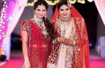 Sania Mirzas sister anam mirza seen in bridal look दुल्हन के लिबास में दिखीं सानिया मिर्जा की बहन, वह भी क्रिकेटर से करने जा रही हैं शादी