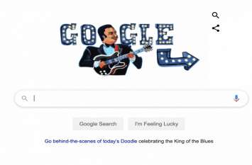 Google Doodle for king of the blues on his 94th birth anniversary B.B King's 94th Birthday: सडक़ और चर्च में बजाते थे गिटार, मौका मिला और बन गए सुपरस्टार