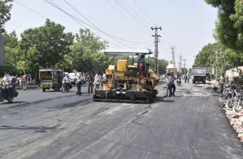 Misuse of public fund in Nagaur city by PWD in road construction अंधेर नगरी चौपट राजा... जरुरत वहां अनदेखी, जहां ठीक वहां बहा रहे पैसा