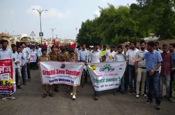 world ozone day celebrations in jodhpur ओजोन दिवस पर किया पौधरोपण, रैली निकाल किया जागरूक