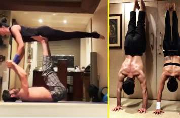 Sushmita Sen did yoga with boyfriend Rohman, you will also be shocked सुष्मिता सेन और उनके बॉयफ्रेंड रोहमन के साथ हुआ कुछ ऐसा, वीडियो देख हो जाएंगें Shocked!