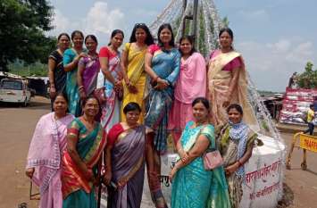 Tribal Women's Organization celebrated the sacrifice day of King Shank आदिवासी महिला संगठन ने मनाया राजा शंकर शाह एवं रघुनाथ शाह का बलिदान दिवस