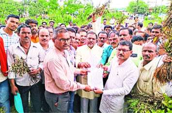 Farmers trust poor crop officers खराब फसल लेकर सैकड़ों किसान पहुंचे तो अफसर ने दिया ये भरोसा