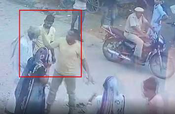 Bharatpur police ASI jagdish viral video slapping old man, Suspended शर्मनाक! एएसआई ने बुजुर्ग को जड़ा थप्पड़, वीडियो वायरल हुआ तो किया सस्पेंड