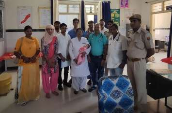 beawar नन्हीं परी को ब्यावर से किया पाली के लिए विदा