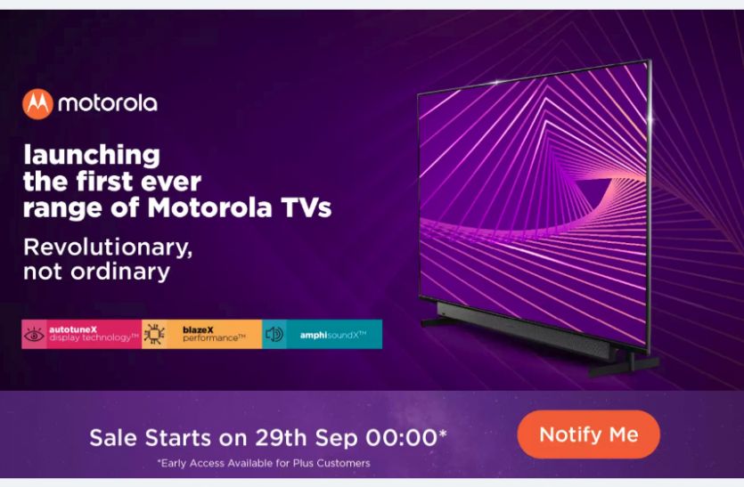 mototv.png Motorola Smart TV: इन शानदार ऑफर्स के साथ 29 सितंबर को बिक्री के लिए होंगे उपलब्ध