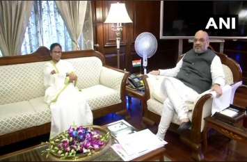 CM Mamata banerjee meet amit shah in delhi गृहमंत्री अमित शाह से मिलीं पश्चिम बंगाल की CM ममता बनर्जी, NRC मुद्दों पर हुई चर्चा