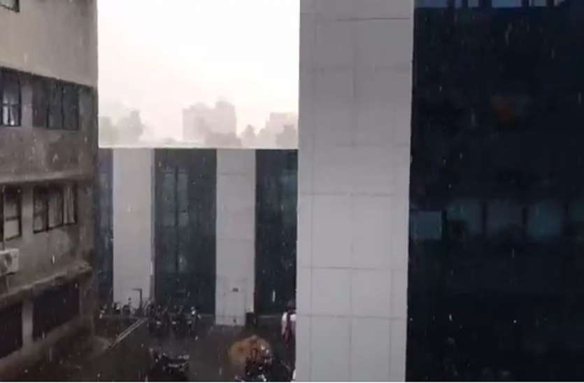 RAINFALL; गर्मी और उमस के बाद सूरत में शाम को झमाझम RAINFALL; गर्मी और उमस के बाद सूरत में शाम को झमाझम