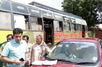 No permit was not deposited, tax was still running ना परमिट ना जमा किया टैक्स फिर भी दौड़ रही थी बस
