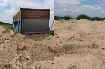 Instructed to gravel stock file a lawsuit against the holder Seas बजरी का स्टॉक सीज, डम्पर को किया जब्त, खातेदार के खिलाफ मुकदमा दर्ज कराने के दिए निर्देश