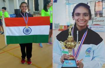 Rajasthan's Anjali beat Thailand to win silver medal for India राजस्थान के किसान की बेटी अंजली ने सेस्टोबॉल में थाईलैंड को तीन राउंड में हराकर भारत के लिए जीता रजत पदक