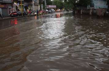 weather in udaipur, udaipur weather उदयपुर में एक घंटे में दो इंच बारिश, खंड वर्षा के रूप में हुई बारिश