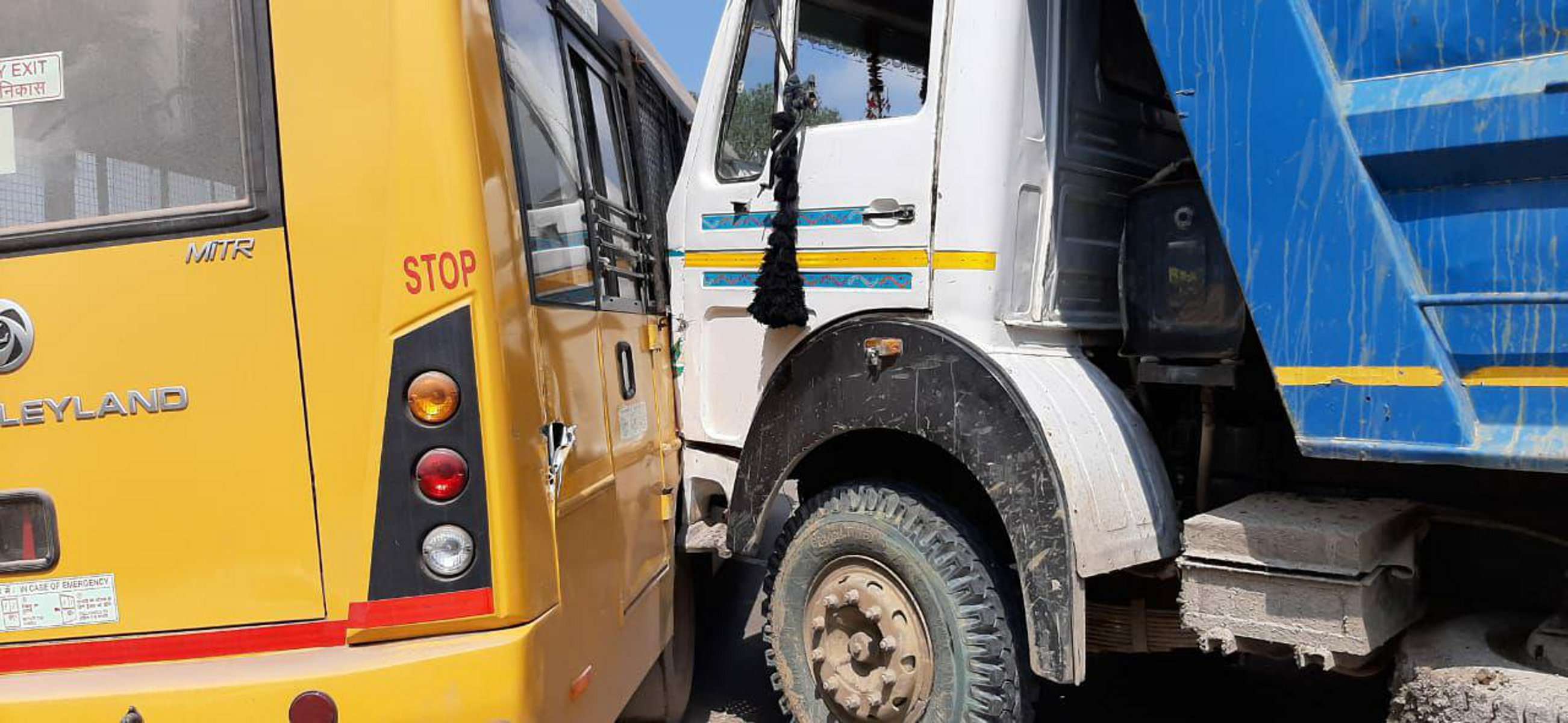 school bus accident in maihar