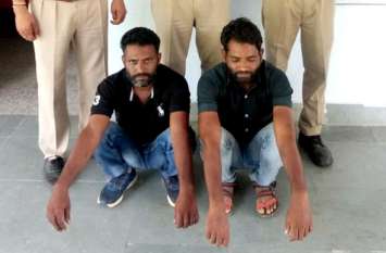 Temple arrested accused of breaking the donation box मंदिर से दानपात्र तोडऩे के आरोपी रिमाण्ड पर, पुलिस ने बाइक भी की जब्त