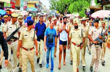 First Khairoli then procession for two km in Behror पहले खैरोली फिर बहरोड़ में निकाला दो किमी तक जुलूस